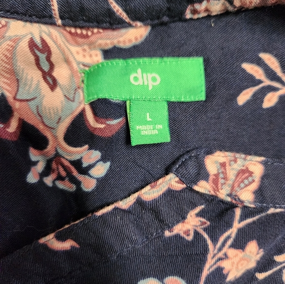 Blue Dip floral sleeveless‎ top size large - Picture 10 of 11